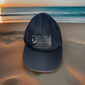 Service Before Self Flag Adjustable Grey Armed Forces Hat Cap Veteran Hat Served